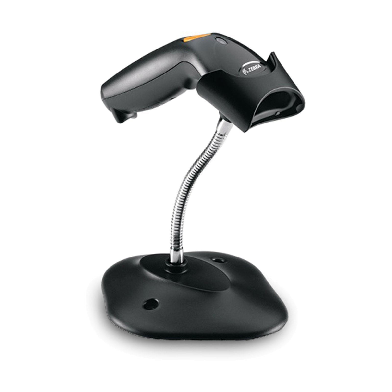 Lector de Código de Barras Zebra LS1203 Láser 1D USB con Base – Negro
